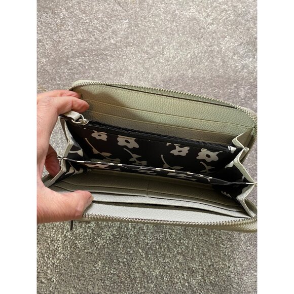 Jenna Kator Purse Bag & Wallet Gray Pebbled Vegan Leather Shoulder Crossbody - Picture 5 of 14